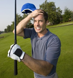 garder son calme au Golf